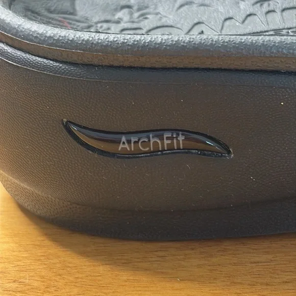 Skechers FOAMIES Black Women's 6 Arch Fit Ascend Sweat Pea Slides Sandals - Picture 7 of 11